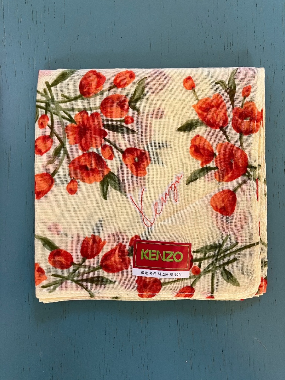 Kenzo Japan Vintage Handkerchiefs Lot of Two - Picture 3 of 6